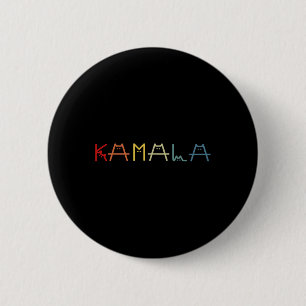 Chapa Redonda De 5 Cm Leyenda de carne de gato de kamala Harris positiva