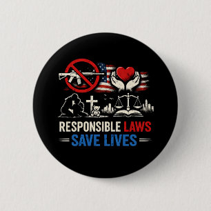 Chapa Redonda De 5 Cm Leyes Responsables Salvan Vidas