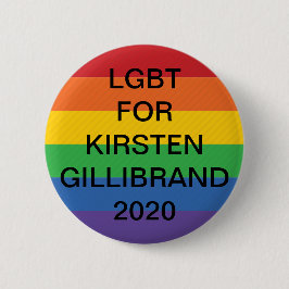Chapa Redonda De 5 Cm LGBT para Kirsten Gillibrand President 2020 Button
