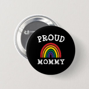 Chapa Redonda De 5 Cm LGBTQ Orgullosa Mommy Gay Pride el Día de la Madre