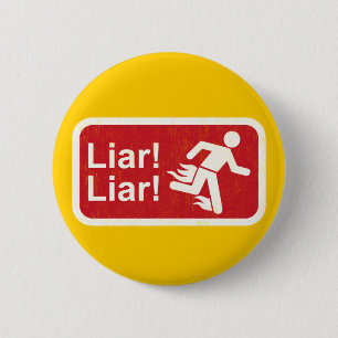 Chapa Redonda De 5 Cm Liar Liar