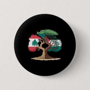 Chapa Redonda De 5 Cm Líbano Bandera Palestina Libanesa Unidos Palestino