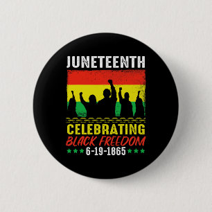 Chapa Redonda De 5 Cm Libertad para los negros 19 de junio de 1865 19 de