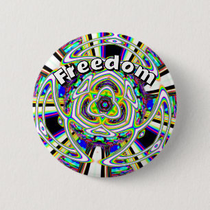 Chapa Redonda De 5 Cm Libertad ( puedes cambiar las palabras )
