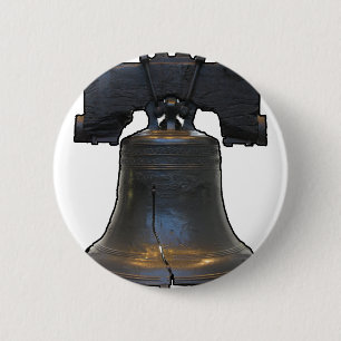Chapa Redonda De 5 Cm Liberty Bell