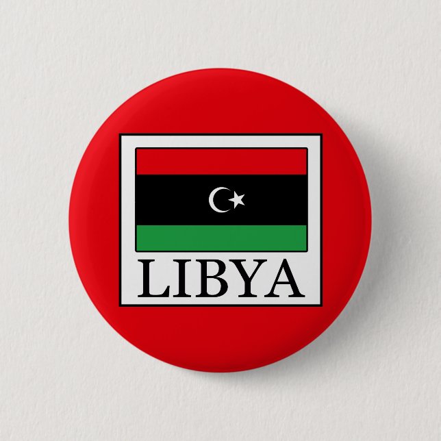 Chapa Redonda De 5 Cm Libia (Anverso)
