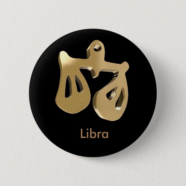 Chapa Redonda De 5 Cm Libra, Bilancia (Anverso)