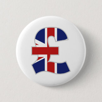 Chapa Redonda De 5 Cm Libra británica