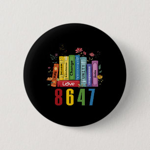 Chapa Redonda De 5 Cm Libro de Igualdad de Derechos Flores 8647 Trump Fe