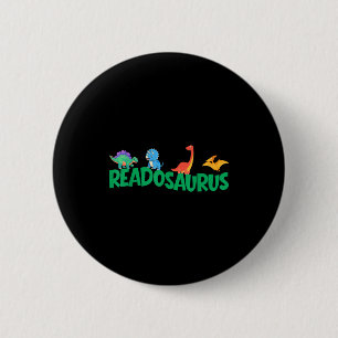 Chapa Redonda De 5 Cm Libro divertido readosaurus libros de dinosaurios 