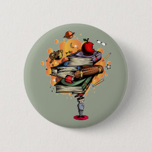 Chapa Redonda De 5 Cm Libro Smart