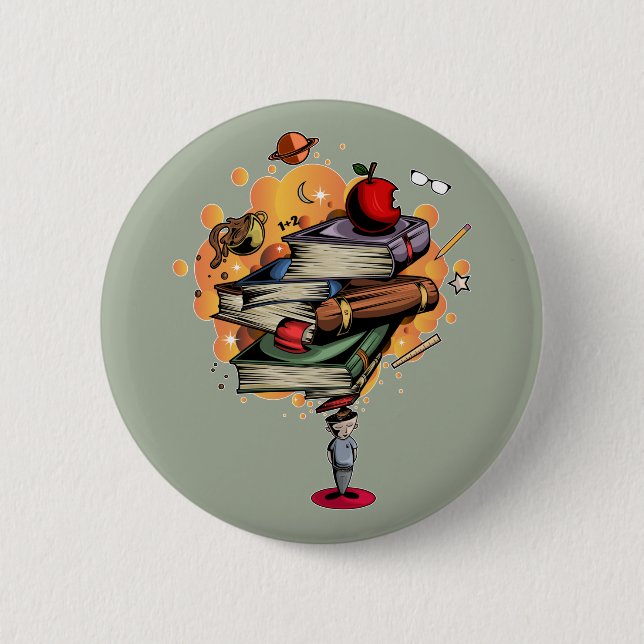 Chapa Redonda De 5 Cm Libro Smart (Anverso)