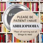 Chapa Redonda De 5 Cm Libros de lectura de libros de literatura de la Ab<br><div class="desc">Una insignia divertida para los que aman leer libros. Esto es genial para todos los miembros del club de lectura y para los que les gusta pasear por la biblioteca. ¡Un regalo divertido para los amantes de los libros!</div>