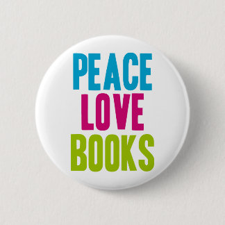 Chapa Redonda De 5 Cm Libros del amor de la paz