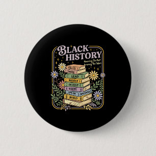 Chapa Redonda De 5 Cm Libros del mes de la historia negra negra afroamer