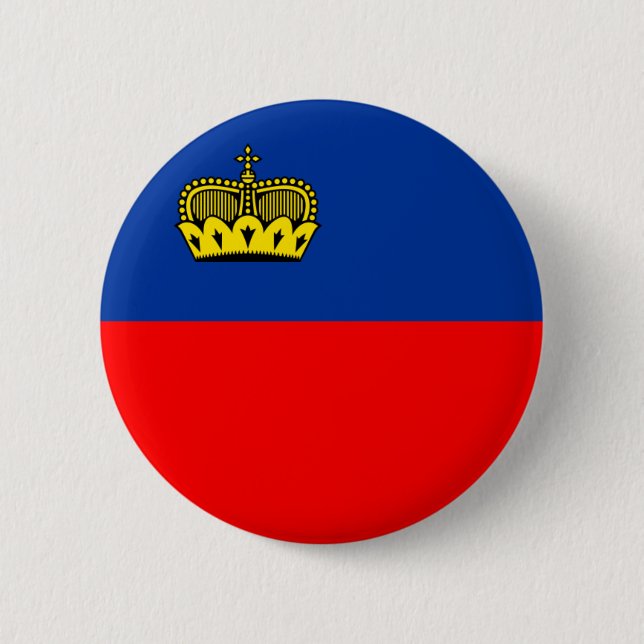 Chapa Redonda De 5 Cm Liechtenstein (Anverso)