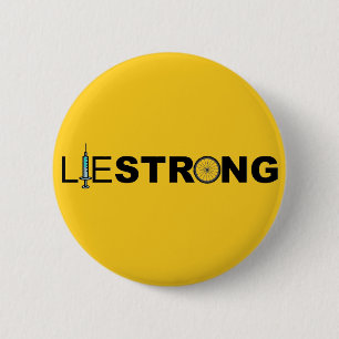 Chapa Redonda De 5 Cm LIESTRONG - Lance Armstrong