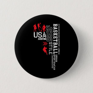 Chapa Redonda De 5 Cm Liga De Verano De Baloncesto De Ee.Uu.-nba
