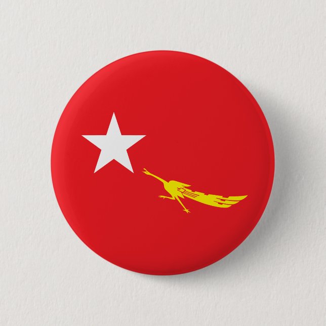 Chapa Redonda De 5 Cm Liga para la democracia nacional (Anverso)