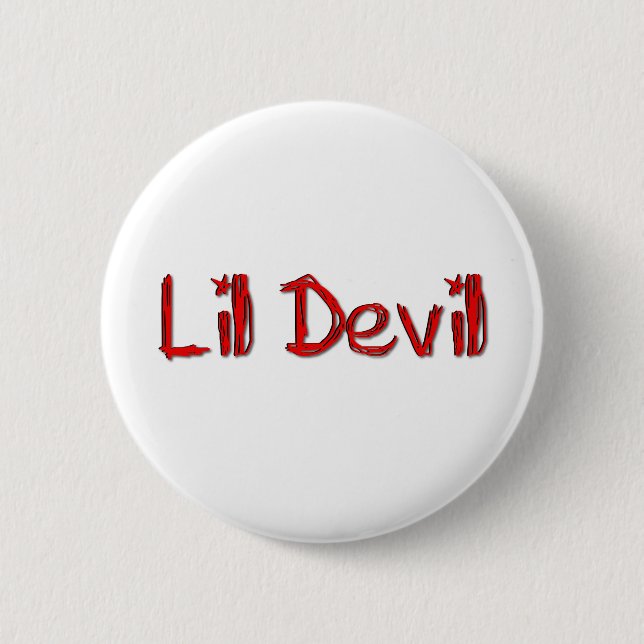 Chapa Redonda De 5 Cm Lil Devil (Anverso)