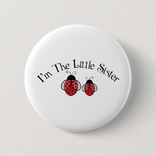 Chapa Redonda De 5 Cm Lil Sis Ladybug