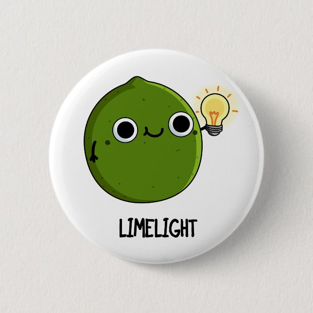 Chapa Redonda De 5 Cm Lime-light Funny Fruit Lime Pun (Anverso)