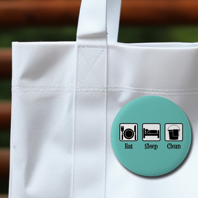 Chapa Redonda De 5 Cm Limpieza Verde azulada del servicio de limpieza de (Subido por el creador)