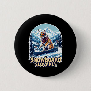Chapa Redonda De 5 Cm Linchado De Snowboard En Eslovaquia Aventura