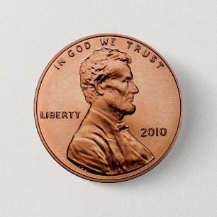 CHAPA REDONDA DE 5 CM LINCOL PENNY