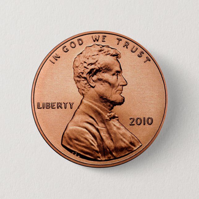 CHAPA REDONDA DE 5 CM LINCOL PENNY (Anverso)