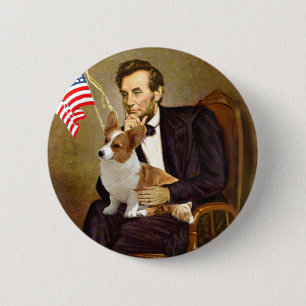 Chapa Redonda De 5 Cm Lincoln - Pembroke Welsh Corgi 8