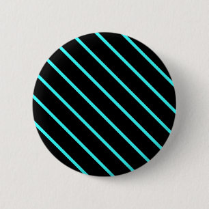 Chapa Redonda De 5 Cm Lindas rayas negras de aqua