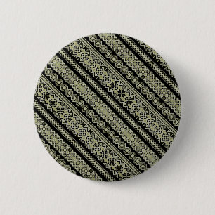 Chapa Redonda De 5 Cm Lindo olivo negro adorno de Ucrania fondo padfo