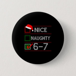 Chapa Redonda De 5 Cm Lindo Travieso 6 7 Meme 67 Navidad Seis Siete Sudo
