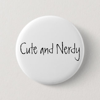 Chapa Redonda De 5 Cm Lindo y Nerdy