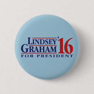 Chapa Redonda De 5 Cm Lindsey Graham para el presidente