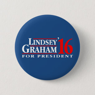 Chapa Redonda De 5 Cm Lindsey Graham para el presidente