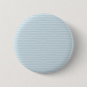 Chapa Redonda De 5 Cm Líneas onduladas blancas y azul bebé minimalistas 