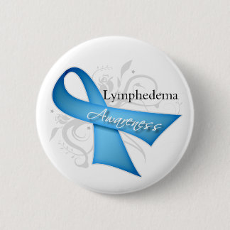 Chapa Redonda De 5 Cm Linfhedema Awareness Ribbon