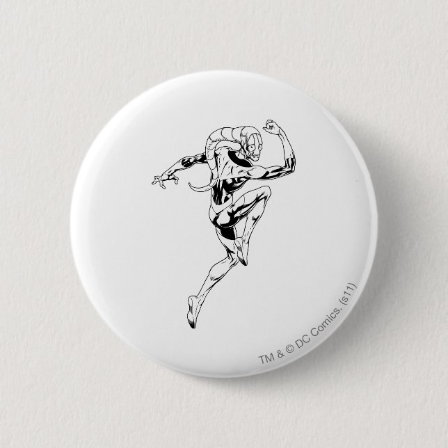 Chapa Redonda De 5 Cm Linterna azul 3 (Anverso)