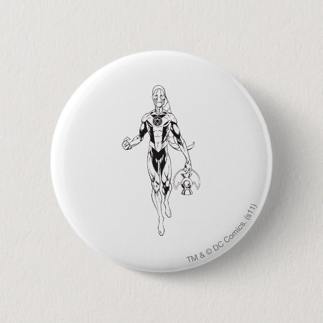 Chapa Redonda De 5 Cm Linterna azul 6 (Anverso)