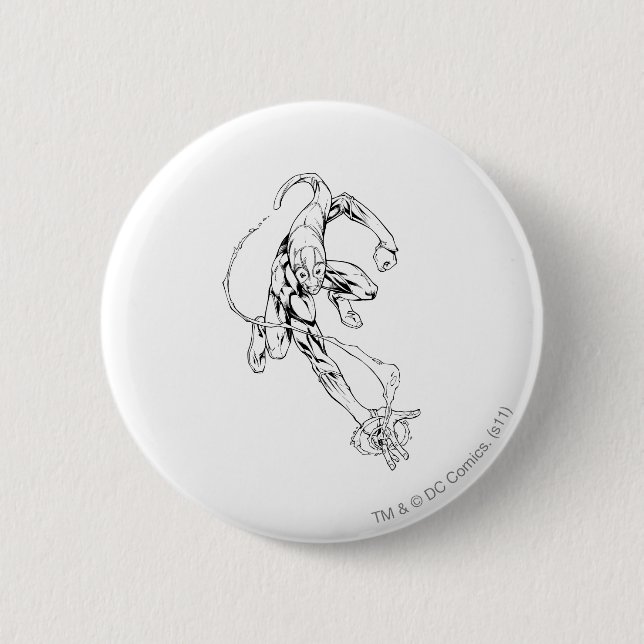 Chapa Redonda De 5 Cm Linterna azul 9 (Anverso)