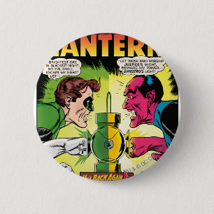 Chapa Redonda De 5 Cm Linterna verde contra Sinestro
