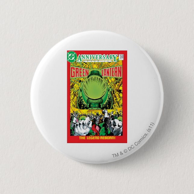 Chapa Redonda De 5 Cm Linterna verde - la leyenda renacida (Anverso)