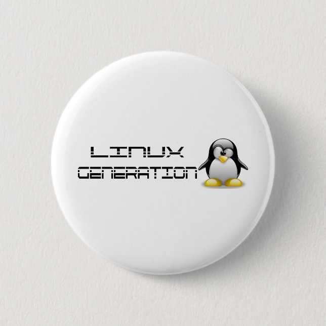 Chapa Redonda De 5 Cm LinuxGeneration (Anverso)