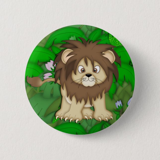 Chapa Redonda De 5 Cm Lion1 (Anverso)