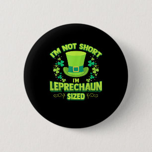 Chapa Redonda De 5 Cm Liprechaun Gag Gigante Breve Mujer Shamrock T-S