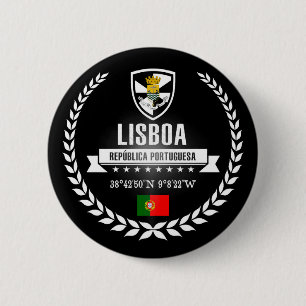 Chapa Redonda De 5 Cm Lisboa
