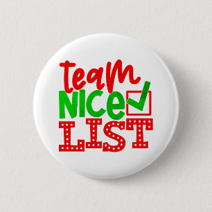 Chapa Redonda De 5 Cm Lista de Navidades de Team Nice - Diseños-56587