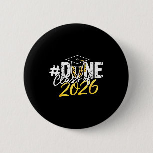 Chapa Redonda De 5 Cm Listo clase de 2026 graduación de último día de